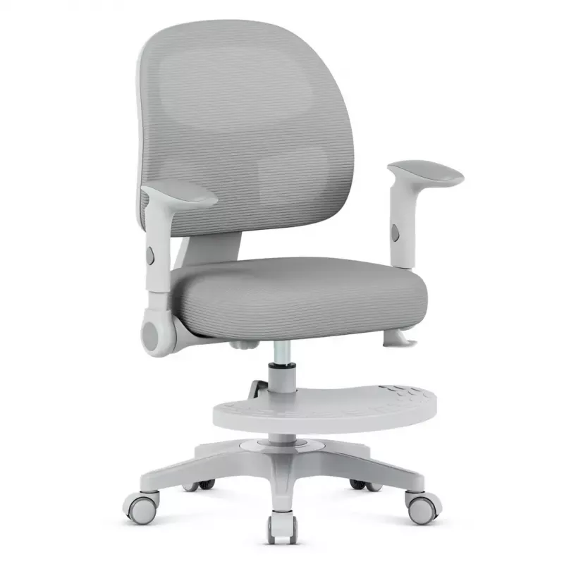 Sukamoji kėdė mark adler Junior 5.0 – ergonominis tinklinis atlošas, putų sėdynė, reguliuojamas aukštis 42–54 cm, pilka