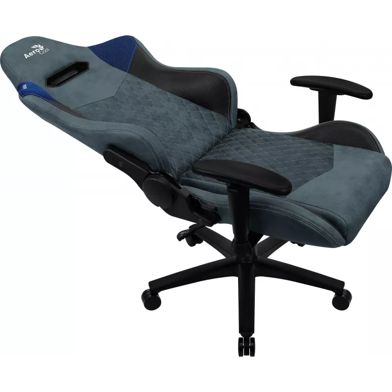 Aerocool DUKE AeroSuede universali žaidimų kėdė juoda, mėlyna