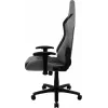 Žaidimų kėdė AEROCOOL DUKE AeroSuede juoda pilka — 2D porankiai, butterfly mechanizmas, max vartotojas 150 kg