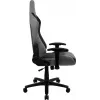 Žaidimų kėdė AEROCOOL DUKE AeroSuede juoda pilka — 2D porankiai, butterfly mechanizmas, max vartotojas 150 kg