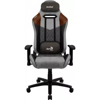 Aerocool DUKE AeroSuede universali žaidimų kėdė, juoda, ruda, pilka
