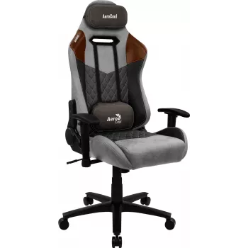 Aerocool DUKE AeroSuede universali žaidimų kėdė, juoda, ruda, pilka