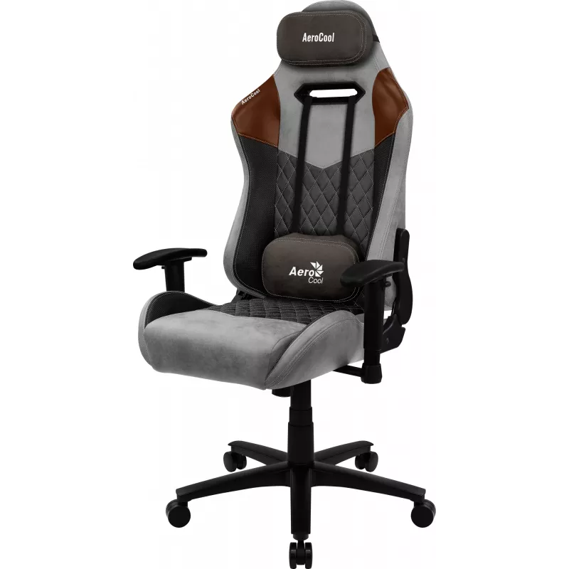 Aerocool DUKE AeroSuede universali žaidimų kėdė, juoda, ruda, pilka