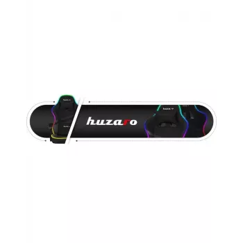 Žaidimų kėdė Huzaro FORCE 4.4 RGB Black – audeklinė prikimšta sėdynė, reguliuojamas atlošas, RGB apšvietimas, iki 130 kg