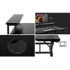 Gaming stalas Huzaro Hero 5.0 Black – tiesus aliumininis rėmas, anglies pluošto stalviršis 1200×600 mm