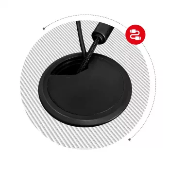 Kampinis žaidimų stalas Huzaro Hero 6.3 Baltas L formos anglies pluošto viršus 1540×1170×740 mm