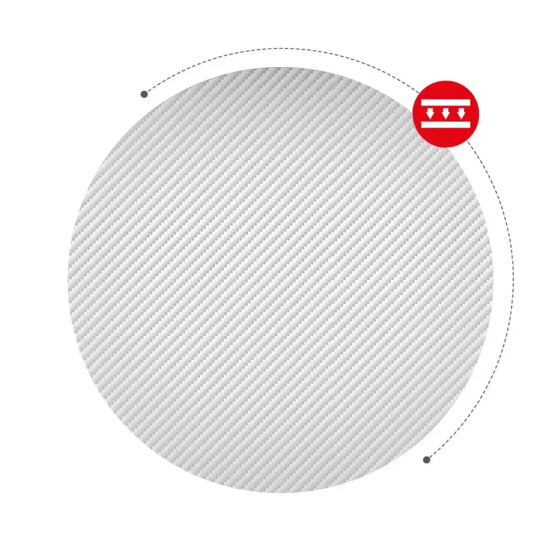Kampinis žaidimų stalas Huzaro Hero 6.3 Baltas L formos anglies pluošto viršus 1540×1170×740 mm