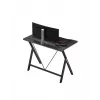 Gaming stalas Huzaro Hero 1.4 Black stačiakampis MDF 1000x500x750 mm