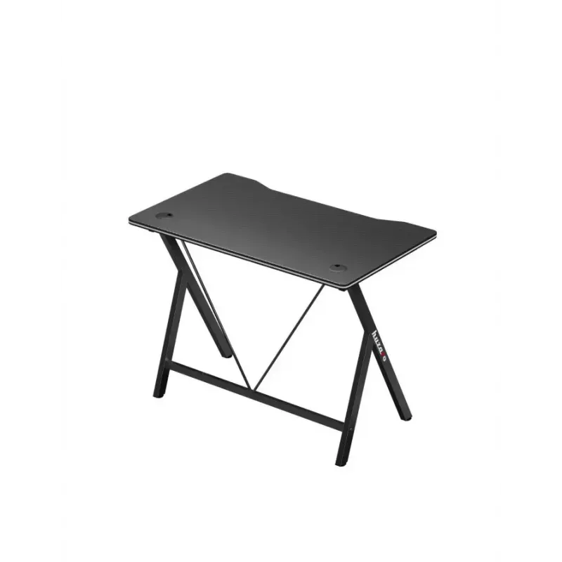 Gaming stalas Huzaro Hero 1.4 Black stačiakampis MDF 1000x500x750 mm