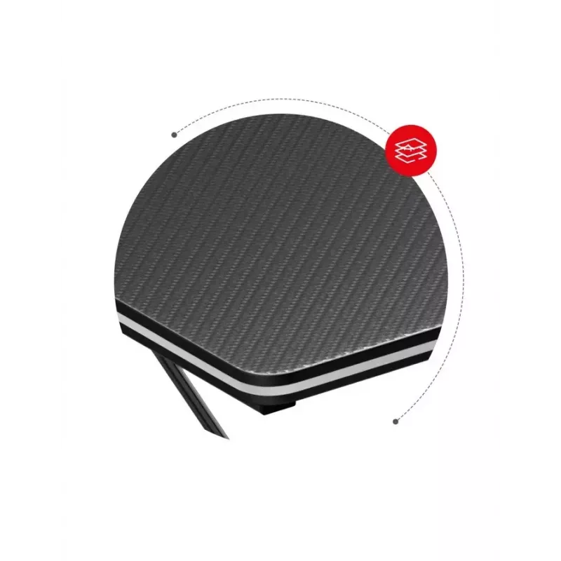 Gaming stalas Huzaro Hero 1.4 Black stačiakampis MDF 1000x500x750 mm