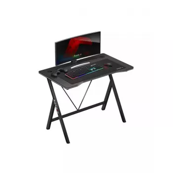 Gaming stalas Huzaro Hero 1.4 Black stačiakampis MDF 1000x500x750 mm