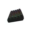 Mechaninė žaidimų klaviatūra SAVIO BLACKOUT X2 BLUE, 61 klavišų 60% USB-C atjungiamas laidas, RGB LED, Outemu Blue jungikliai, N-key rollover