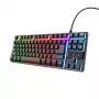 Trust GXT 833 Thado klaviatūra žaidimams USB juoda, sidabrinė