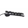 Trust GXT 833 Thado klaviatūra žaidimams USB juoda, sidabrinė