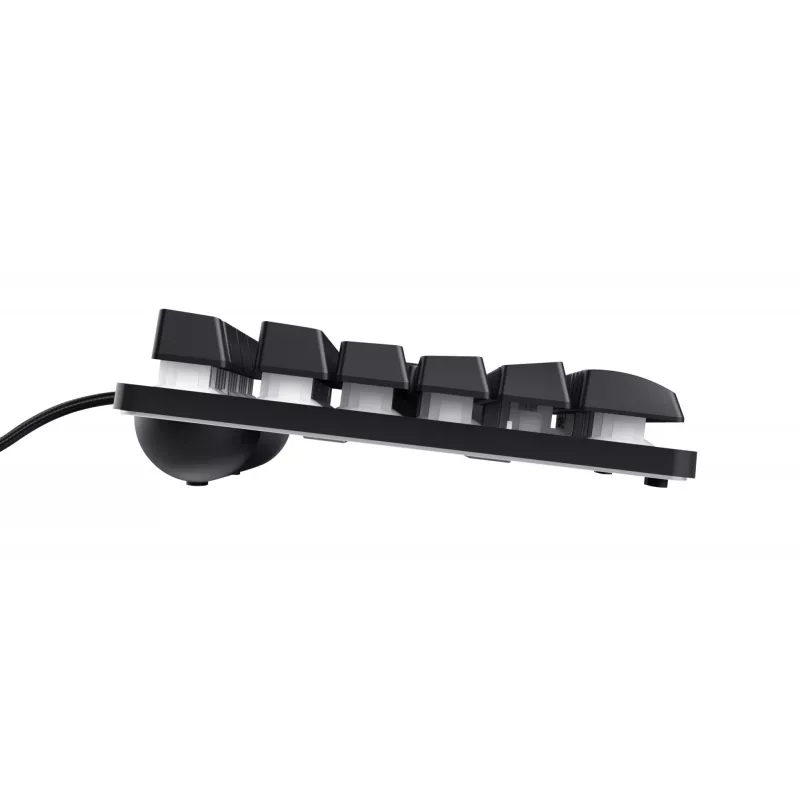 Trust GXT 833 Thado klaviatūra žaidimams USB juoda, sidabrinė