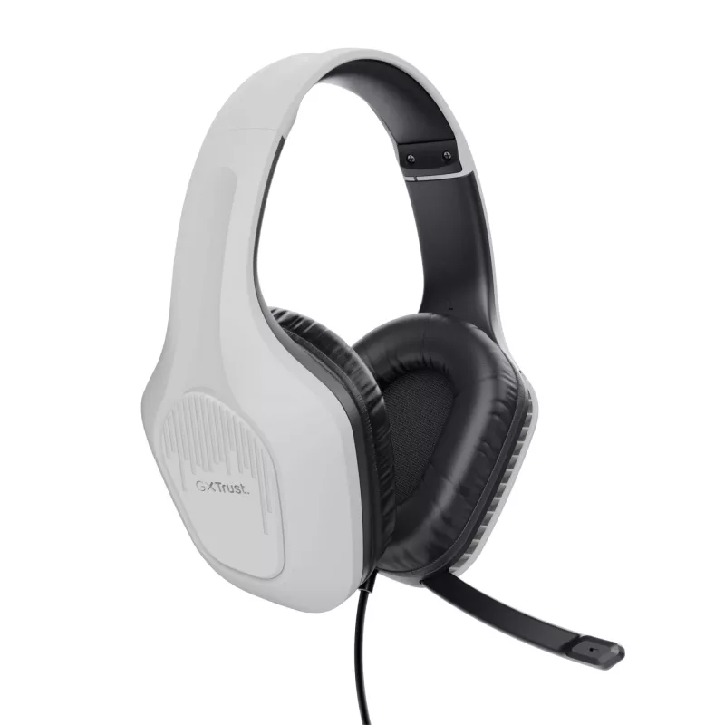 Trust GXT 415W Zirox ausinės su mikrofonu, laidinės, žaidimams, baltos