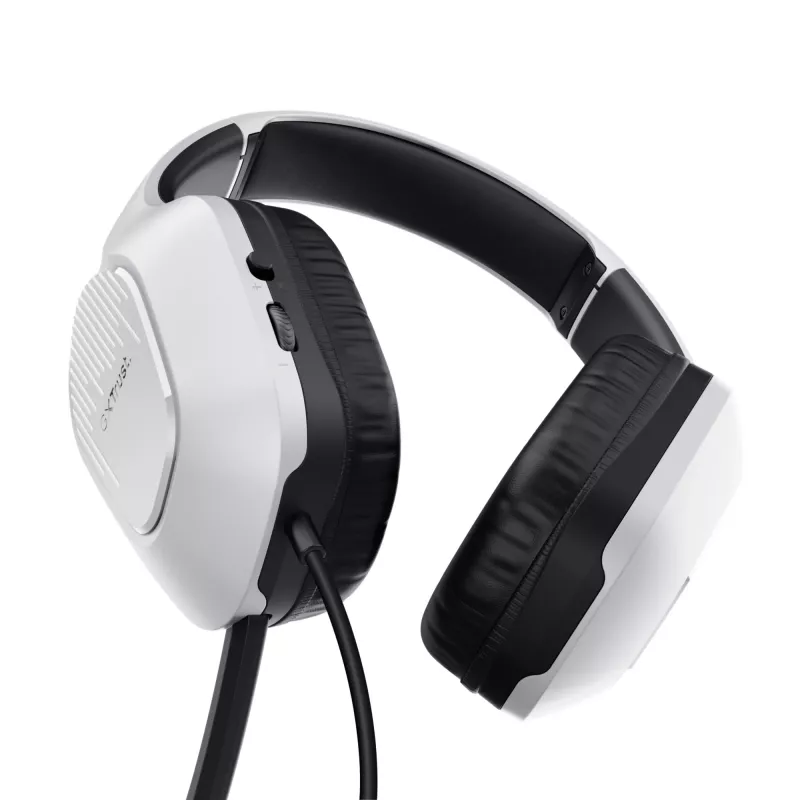Trust GXT 415W Zirox ausinės su mikrofonu, laidinės, žaidimams, baltos