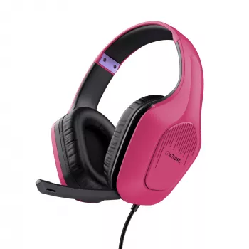 Trust GXT 415P Zirox ausinės laidinės, žaidimams, rožinės