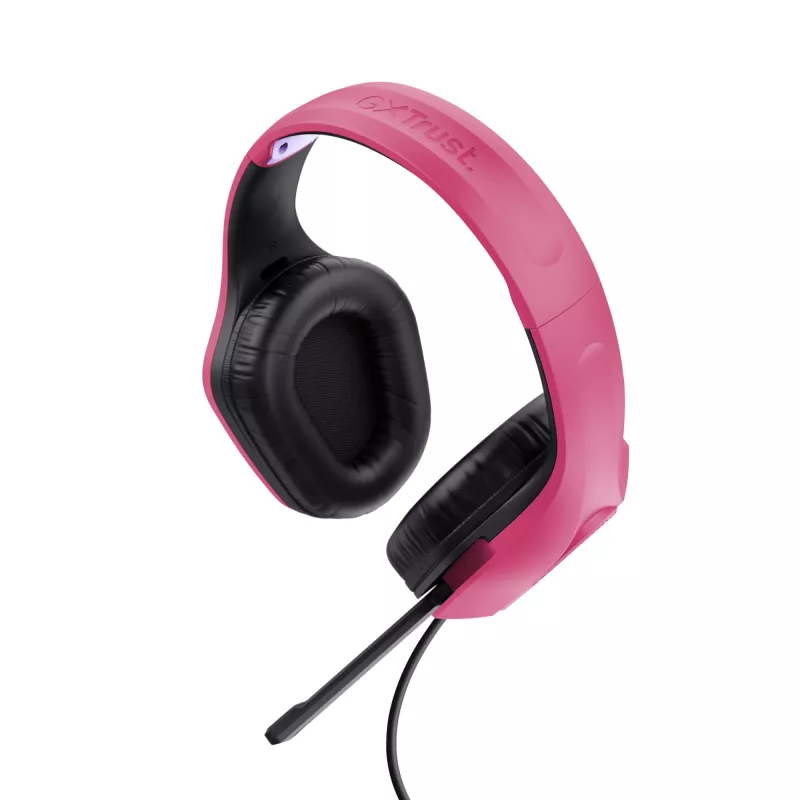 Trust GXT 415P Zirox ausinės laidinės, žaidimams, rožinės