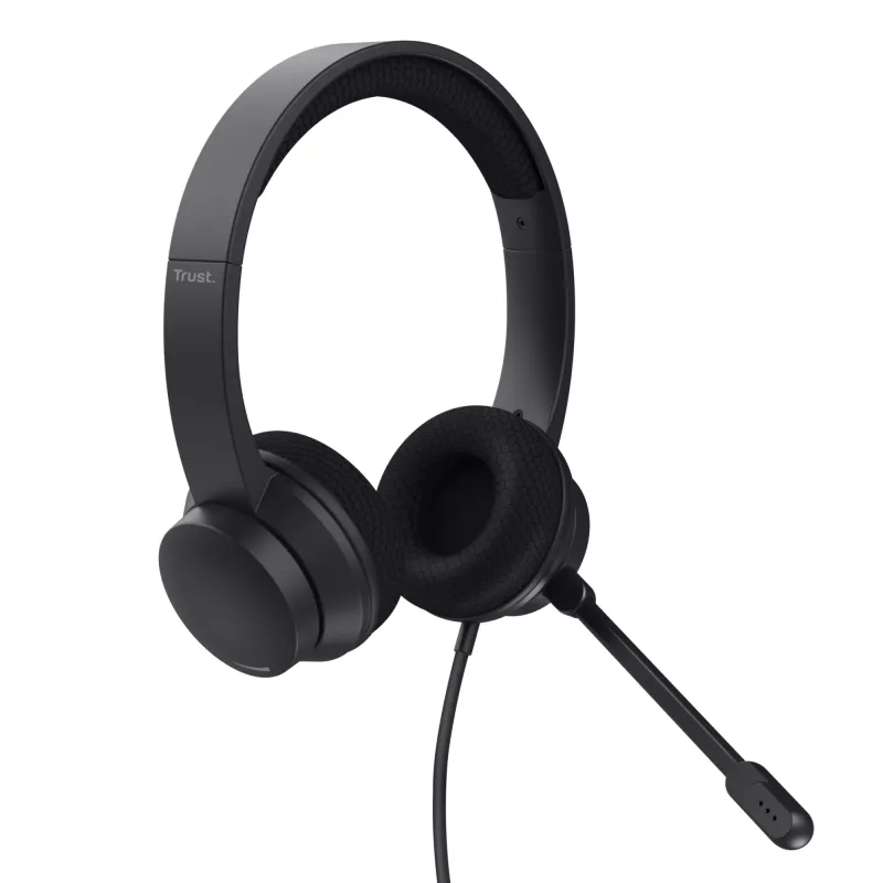 Trust Ayda ausinės laidinės ant ausų skambučiams ir muzikai USB-A juodos