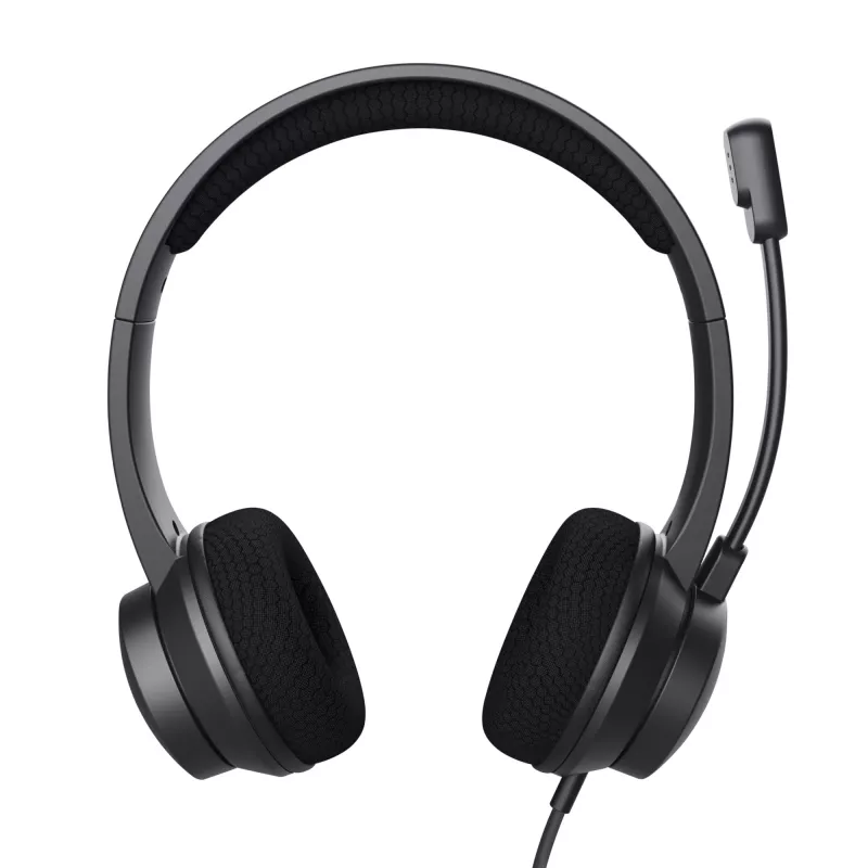 Trust Ayda ausinės laidinės ant ausų skambučiams ir muzikai USB-A juodos