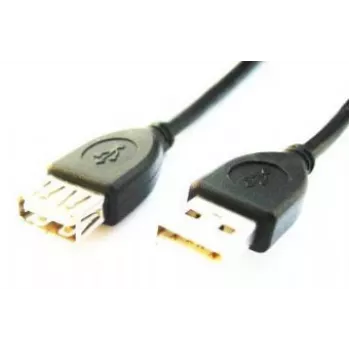 GEMBIRD USB 2.0 Type-A (vyriškas) į Type-A (moteriškas) ilginimo laidas, 2 m - juodas