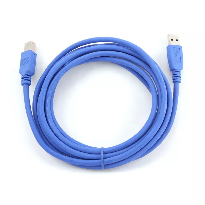 GEMBIRD USB 3.0 laidas A kištukas į B kištuką 3 m – mėlynas