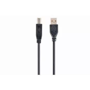 GEMBIRD USB 2.0 A-B laidas 2,0 m (6 pėdos) – juodas / urmu pakuotėje (ccp-USB2-ambm-6)