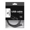 GEMBIRD USB 2.0 A-B laidas 2,0 m (6 pėdos) – juodas / urmu pakuotėje (ccp-USB2-ambm-6)