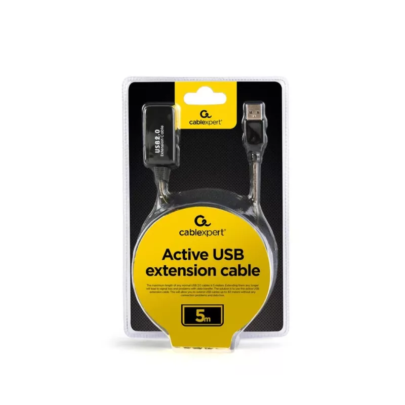 GEMBIRD aktyvus prailginimo kabelis USB 2.0 - 5 m