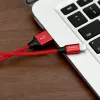 USB-A į Lightning laidas „Baseus Yiven“ 1,8 m, 2 A, raudonas, termoplastinis elastomerinis apvalkalas