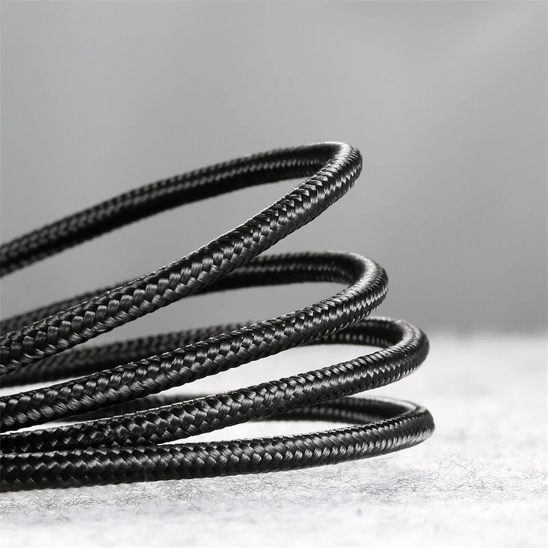 BASEUS Cafule Braided USB-A į USB-C kabelis 2A 2m juodas nailoninis