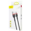 BASEUS Cafule Braided USB-A į USB-C kabelis 2A 2m juodas nailoninis