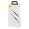 BASEUS greito įkrovimo ir duomenų perdavimo kabelis Cafule USB Type-A – Lightning, 480Mbps (2.4A PD), 1m, juodas