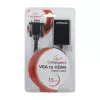 GEMBIRD VGA į HDMI adapterio laidas, USB maitinamas, 15 cm – juodas