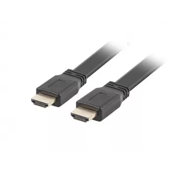 LANBERG HDMI laidas - vyriškas/vyriškas V2.0 4k Plokščias - 1m Juodas