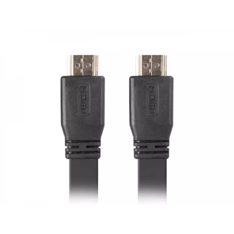 LANBERG HDMI laidas - vyriškas/vyriškas V2.0 4k Plokščias - 1m Juodas