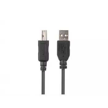LANBERG USB-A (vyriškas) į USB-B (vyriškas) 2.0 laidas 1 m juodas su ferito šerdimi