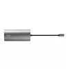 Trust Dalyx 23775 USB-C adapteris 7 viename su keliais prievadais, USB-C 3.2, HDMI, RJ-45 Gigabit Ethernet, SD/microSD skaitytuvas, sidabro spalvos