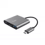Trust Dalyx USB 3.2 Gen 1 USB-C 3-in-1 aliumininis USB-C centras, juodas