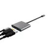 Trust Dalyx USB 3.2 Gen 1 USB-C 3-in-1 aliumininis USB-C centras, juodas