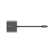 Trust Dalyx USB 3.2 Gen 1 USB-C 3-in-1 aliumininis USB-C centras, juodas