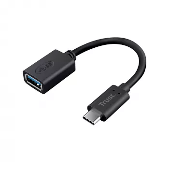 Trust Calyx 20967 USB-C (kištukas) į USB-A (lizdas) adapteris, USB 3.1 Gen 1, juodas