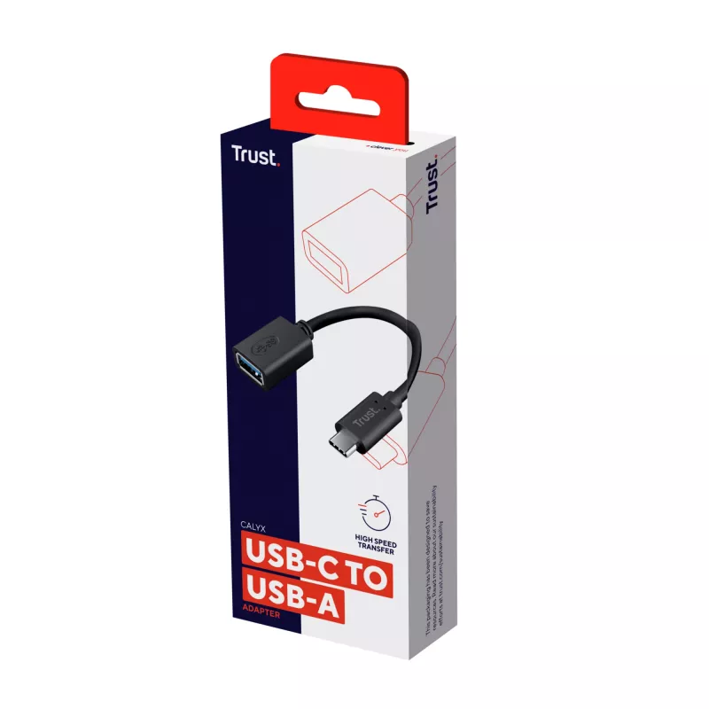 Trust 20967 USB laidas 0.09 m USB C USB A juodas