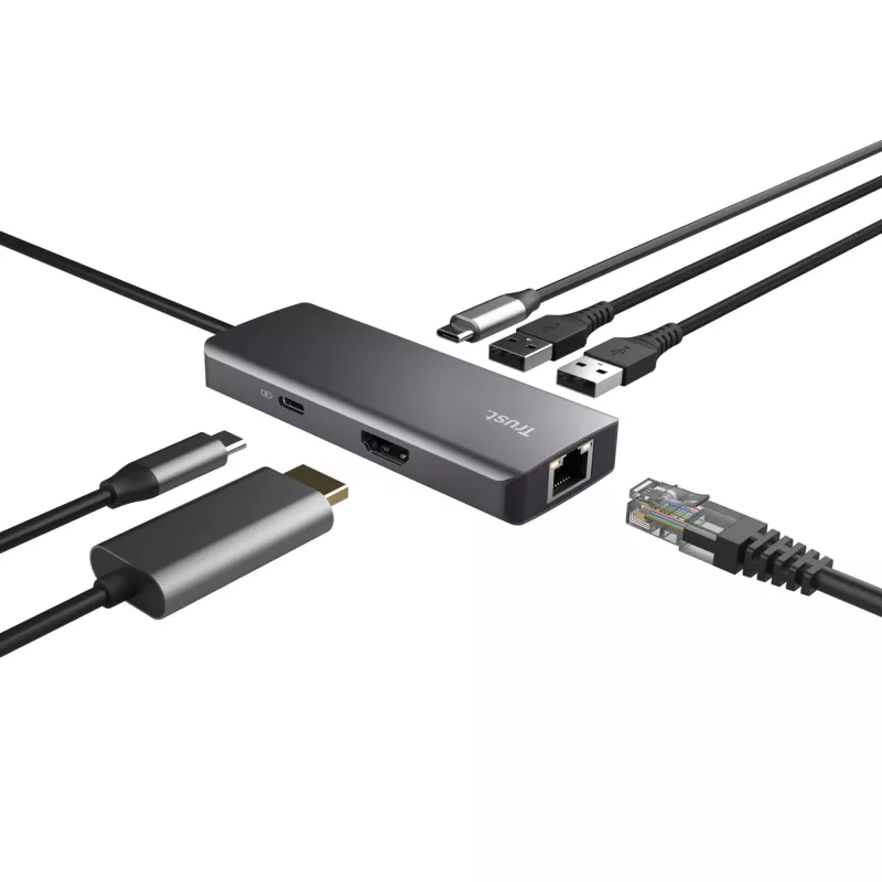 Trust Dalyx USB Type-C 1000 Mbit/s Sidabrinis