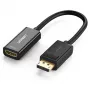 Adapteris vaizdo kabeliui UGREEN DisplayPort (kištukas) į HDMI (lizdas) 0,25 m, auksu dengti kontaktai, palaiko 1080p