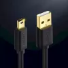 USB laidas UGREEN 10385 Mini-USB 480 Mbps 1,5 m Juodas, greitas įkrovimas