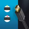 USB laidas UGREEN 10385 Mini-USB 480 Mbps 1,5 m Juodas, greitas įkrovimas
