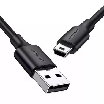 USB laidas UGREEN 10385 Mini-USB 480 Mbps 1,5 m Juodas, greitas įkrovimas