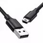 USB laidas UGREEN 10385 Mini-USB 480 Mbps 1,5 m Juodas, greitas įkrovimas